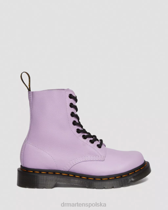 obuwie liliowa Virginia F28B192 1460 Pascal Czarne sznurowane buty z oczkami kobiety Dr. Martens