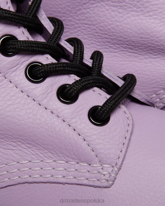 obuwie liliowa Virginia F28B192 1460 Pascal Czarne sznurowane buty z oczkami kobiety Dr. Martens