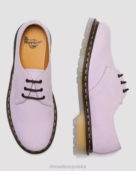 obuwie liliowy masło miękkie wp F28B326 1461 Iced II Buttersoft skórzane buty oxford kobiety Dr. Martens