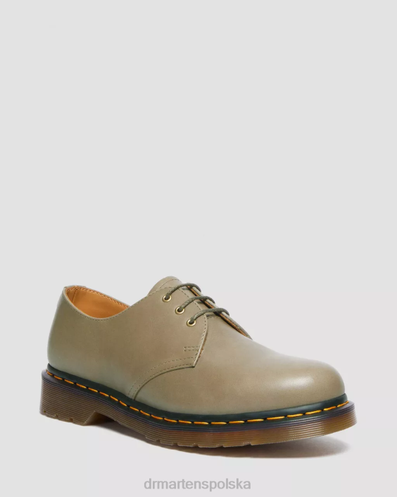 obuwie oliwkowa carrara F28B292 Oksfordy ze skóry carrara 1461 kobiety Dr. Martens
