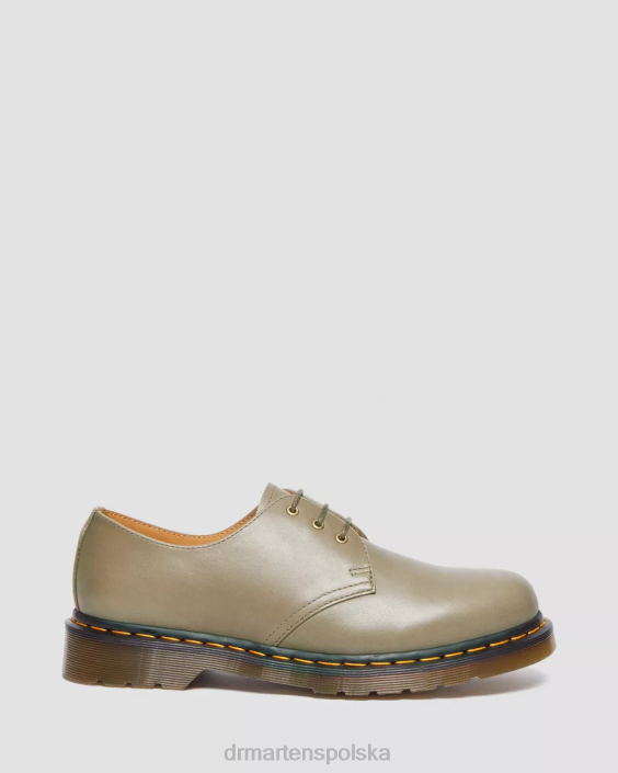 obuwie oliwkowa carrara F28B292 Oksfordy ze skóry carrara 1461 kobiety Dr. Martens