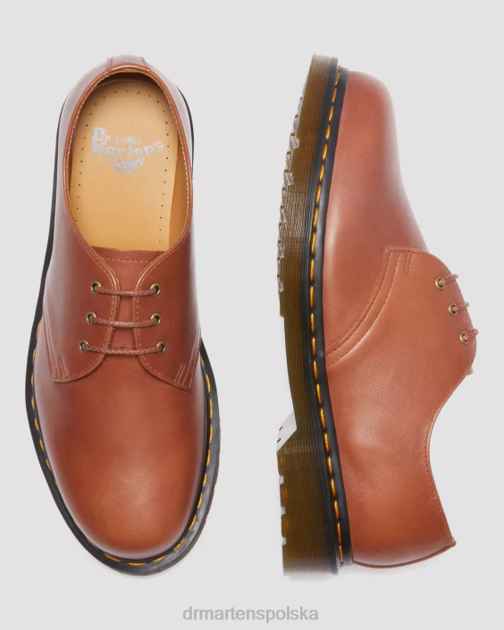 obuwie opalenizna siodłowa Carrara F28B294 Oksfordy ze skóry carrara 1461 kobiety Dr. Martens