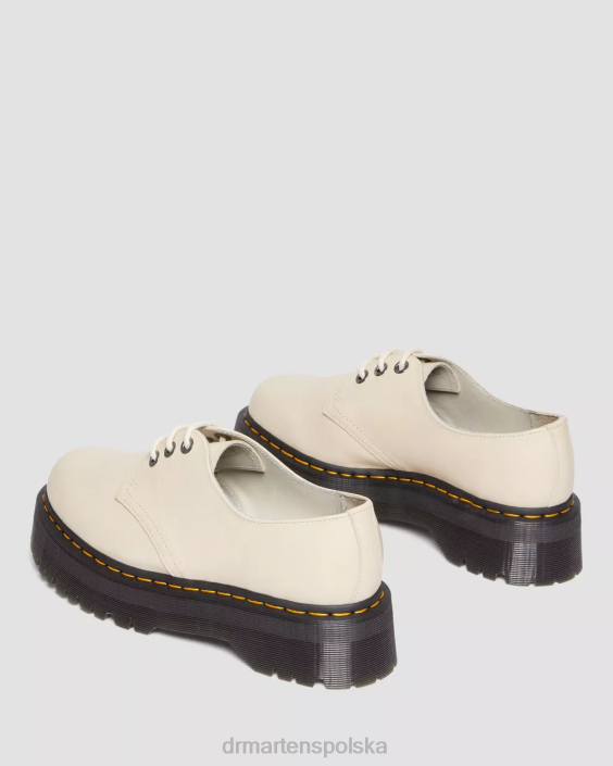 obuwie pergaminowa beżowa pisa F28B303 Skórzane buty na platformie 1461 ii pisa kobiety Dr. Martens