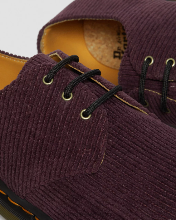 obuwie sztruks księżnej oxblood F28B313 1461 sztruksowe buty oxford kobiety Dr. Martens