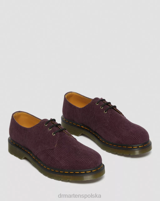 obuwie sztruks księżnej oxblood F28B313 1461 sztruksowe buty oxford kobiety Dr. Martens