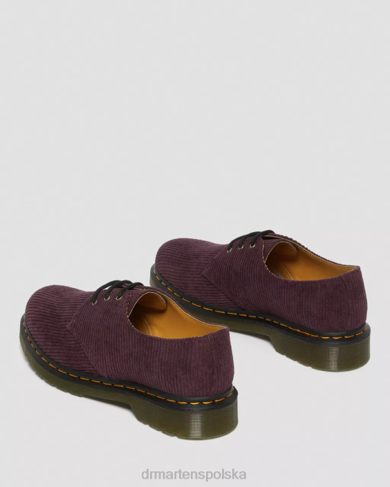 obuwie sztruks księżnej oxblood F28B313 1461 sztruksowe buty oxford kobiety Dr. Martens