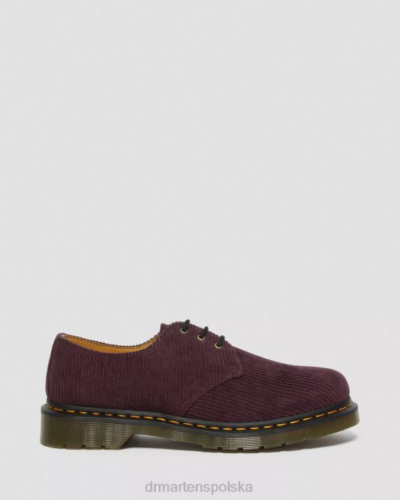 obuwie sztruks księżnej oxblood F28B313 1461 sztruksowe buty oxford kobiety Dr. Martens