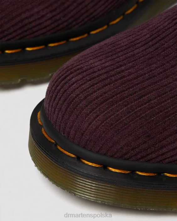 obuwie sztruks księżnej oxblood F28B313 1461 sztruksowe buty oxford kobiety Dr. Martens