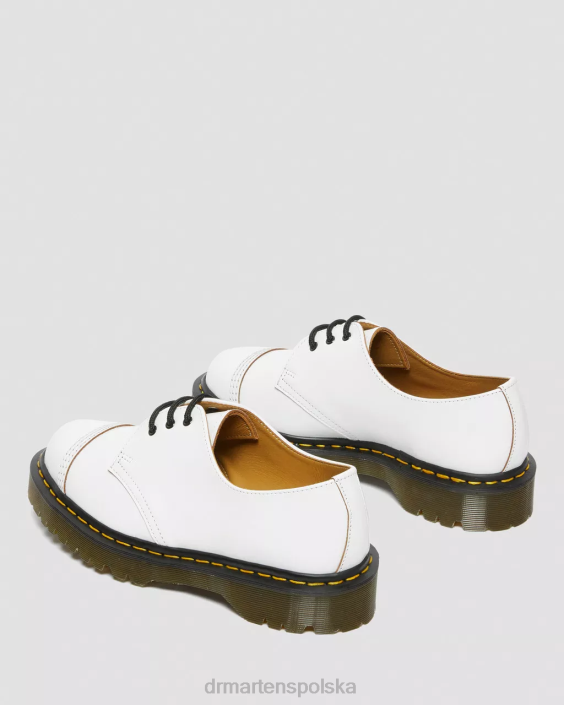obuwie biały vintage gładki F28B305 1461 bex wykonane w Anglii buty oxford z podnoskiem mężczyźni Dr. Martens