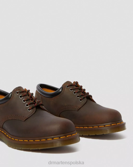 obuwie ciemnobrązowy szalony koń F28B295 8053 Buty casual ze skóry Crazy Horse mężczyźni Dr. Martens