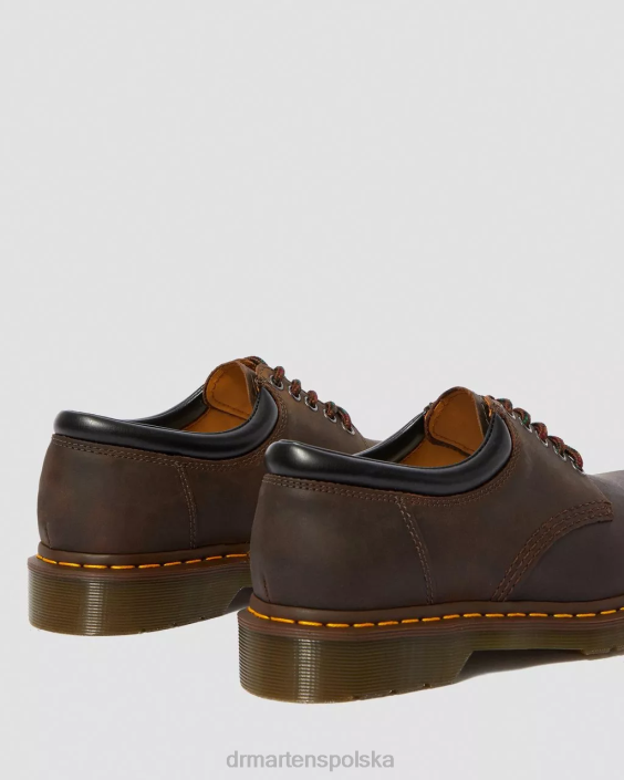 obuwie ciemnobrązowy szalony koń F28B295 8053 Buty casual ze skóry Crazy Horse mężczyźni Dr. Martens