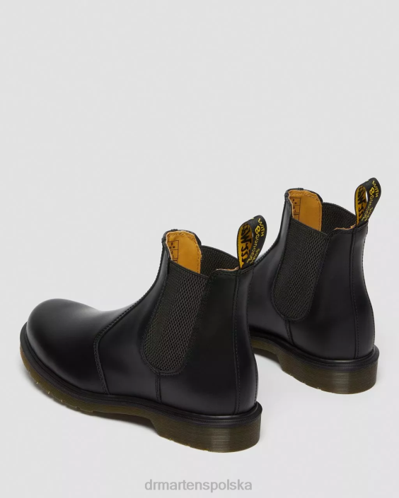 obuwie czarny gładki F28B3 Buty Chelsea 2976 z gładkiej skóry mężczyźni Dr. Martens