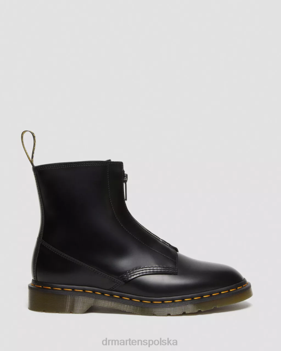 obuwie czarny polerowany gładki F28B387 Gładkie buty Cabbott mężczyźni Dr. Martens