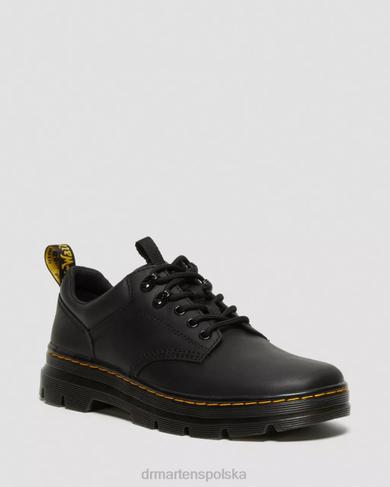 obuwie czarne wyomingi F28B390 Reeder Wyoming skórzane buty użytkowe mężczyźni Dr. Martens