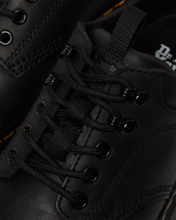 obuwie czarne wyomingi F28B390 Reeder Wyoming skórzane buty użytkowe mężczyźni Dr. Martens