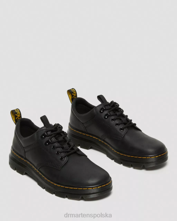 obuwie czarne wyomingi F28B390 Reeder Wyoming skórzane buty użytkowe mężczyźni Dr. Martens