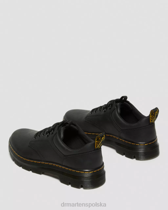 obuwie czarne wyomingi F28B390 Reeder Wyoming skórzane buty użytkowe mężczyźni Dr. Martens