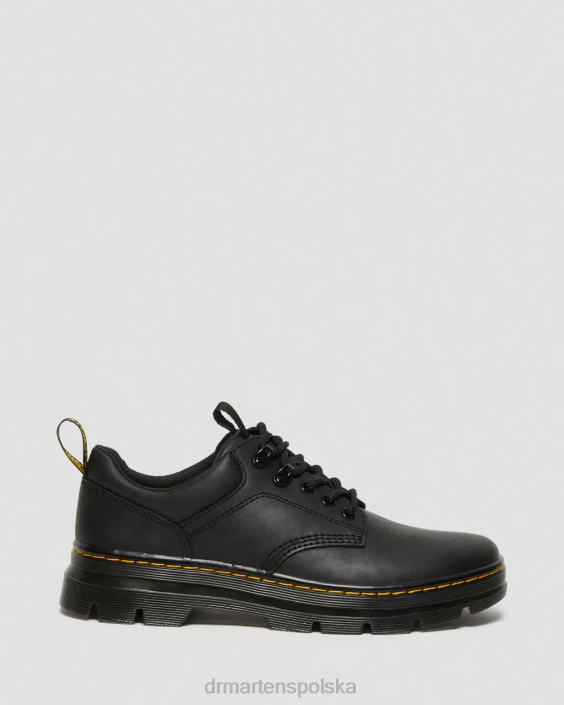 obuwie czarne wyomingi F28B390 Reeder Wyoming skórzane buty użytkowe mężczyźni Dr. Martens