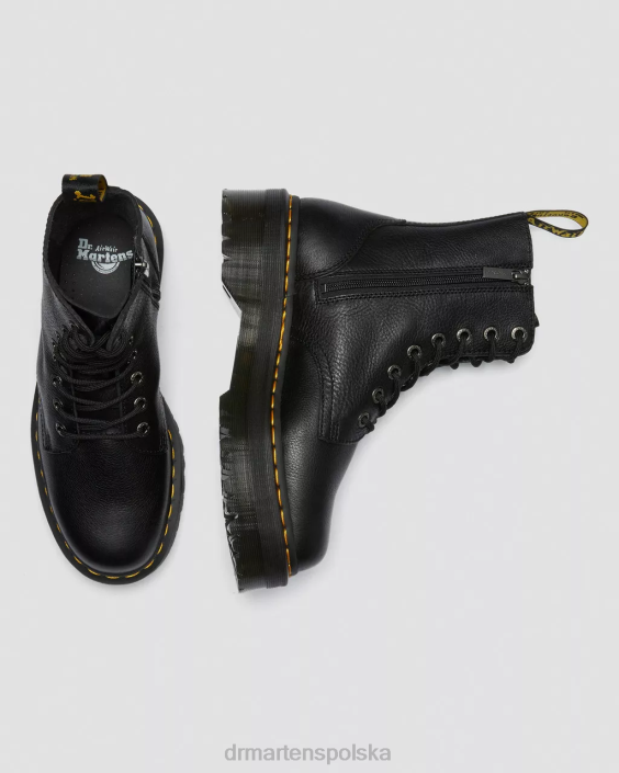 obuwie czarna pisa F28B13 Jadon Boot Piza skórzane platformy mężczyźni Dr. Martens